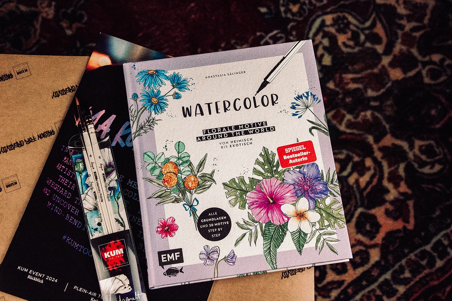 Watercolor – Florale Motive around the world: von heimisch bis exotisch