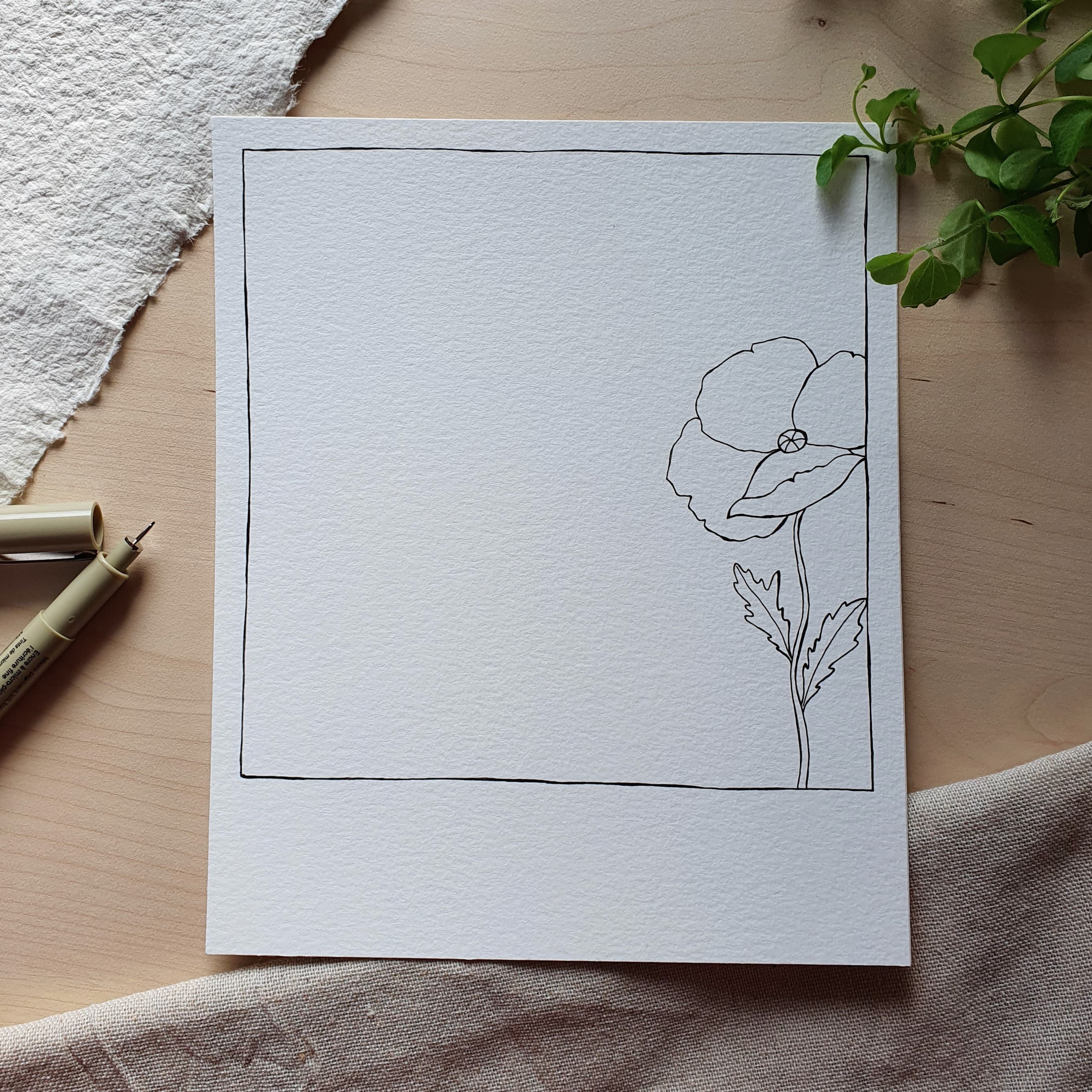 Polaroid Card / Schritt 1