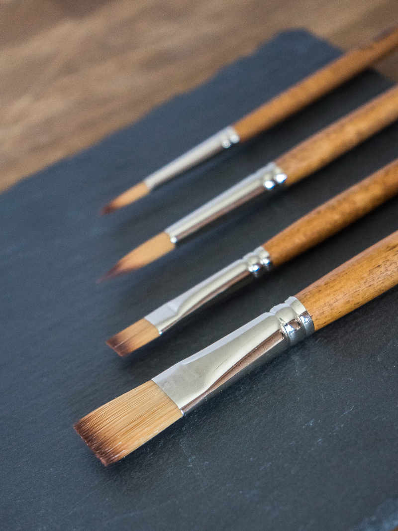 wood line brushes